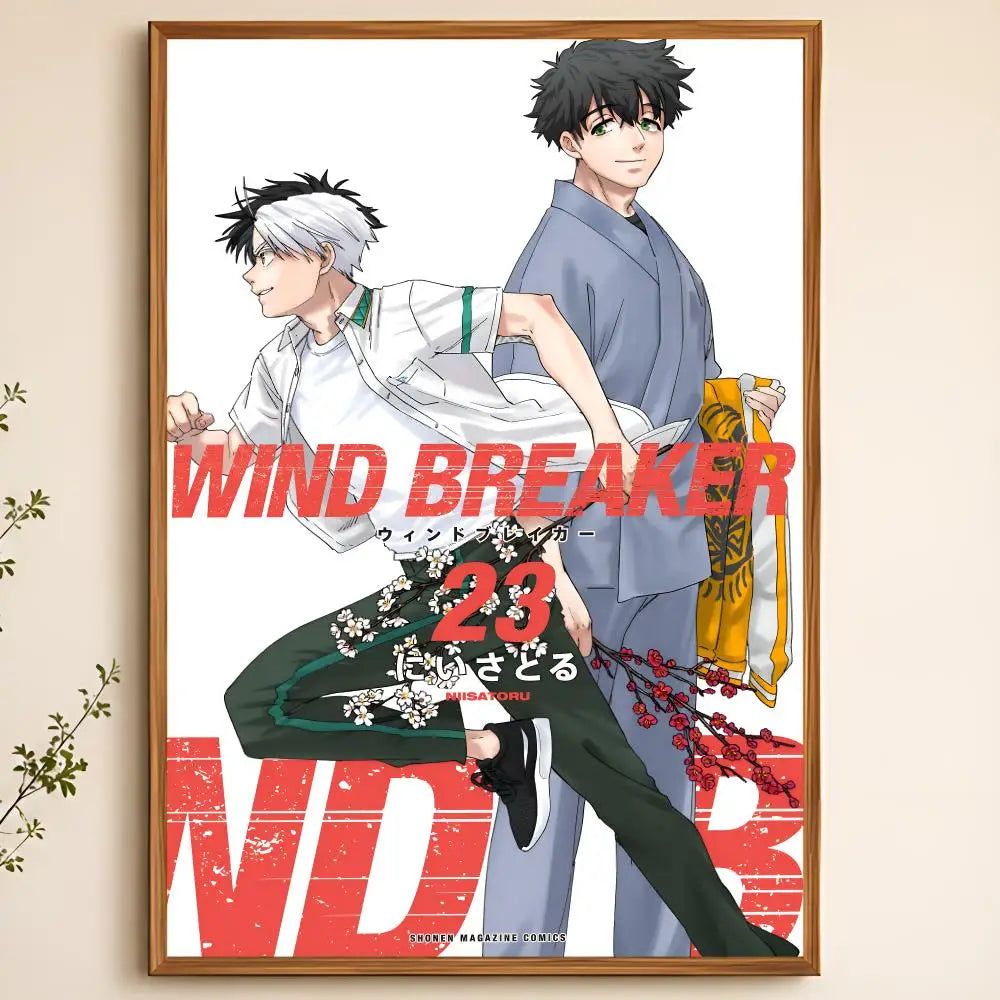 Wind Breaker Anime Poster – Waterproof Self-Adhesive Wall Art