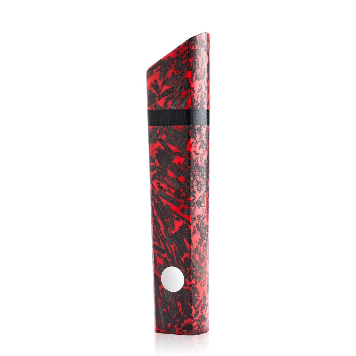 Grandsharp Carbon Fiber Red Resin DIY Knife Handle | Chef & Santoku Knife Handle Axl 119MM