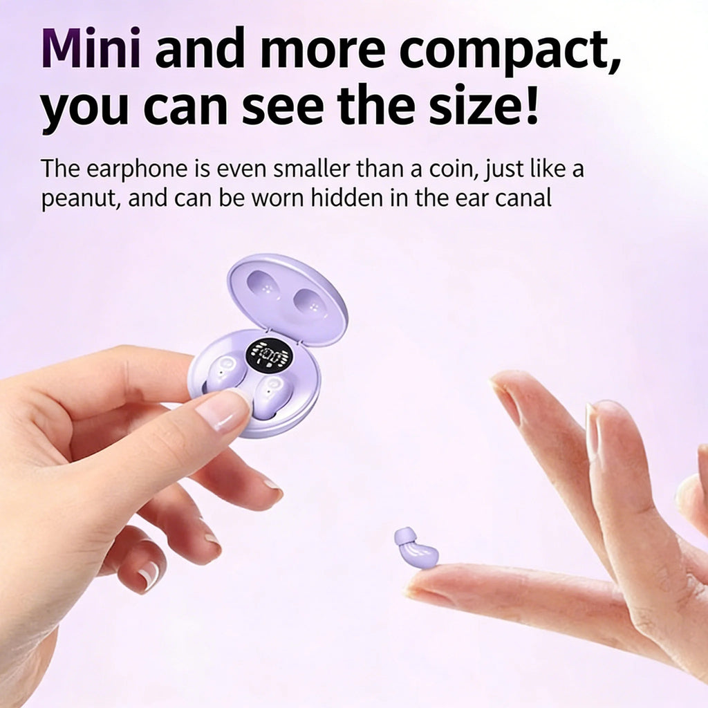SK31 Mini Invisible Bluetooth Sleep Earbuds – Noise Reduction & Mic Wireless Sleep Earbuds Axl