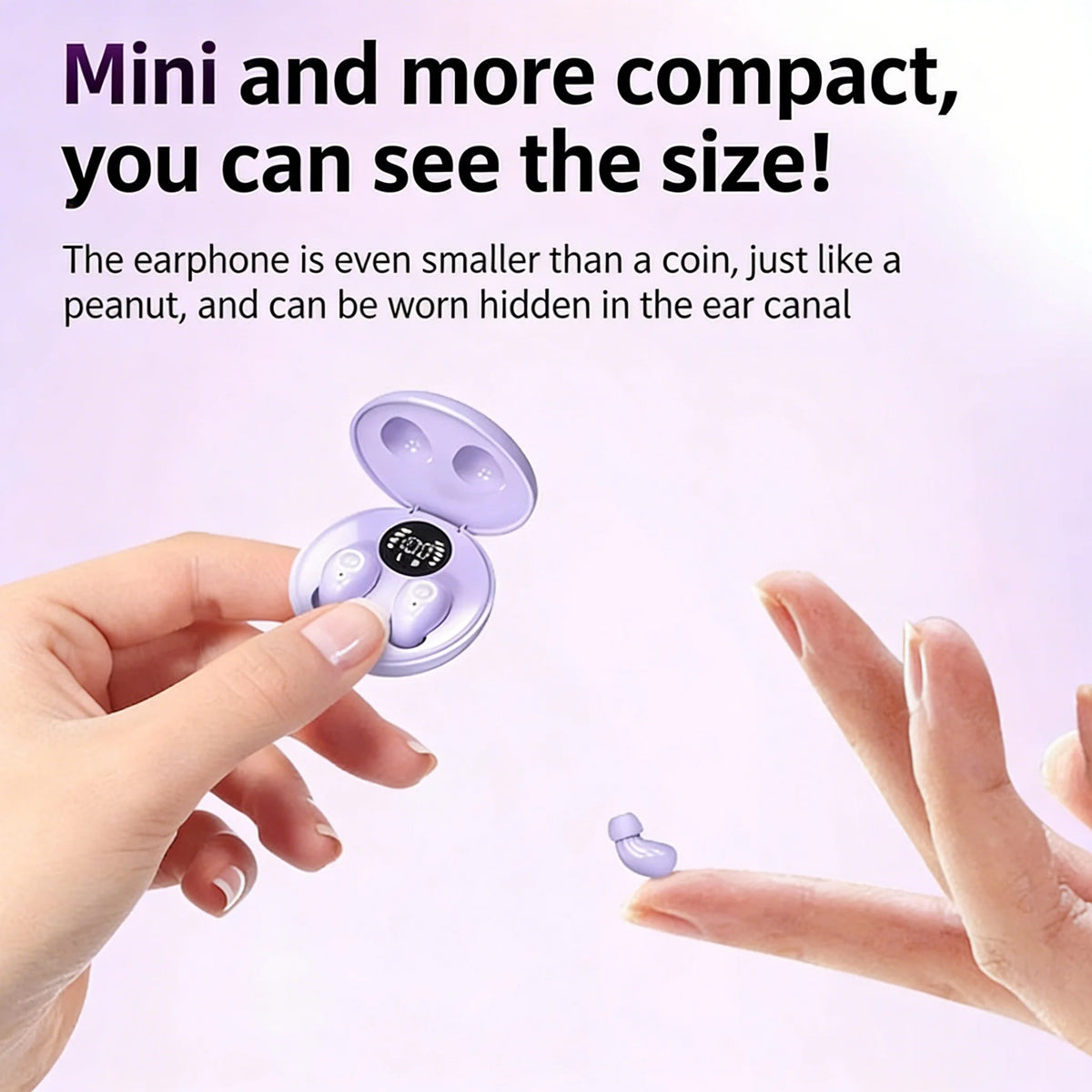 SK31 Mini Invisible Bluetooth Sleep Earbuds – Noise Reduction & Mic Wireless Sleep Earbuds Axl