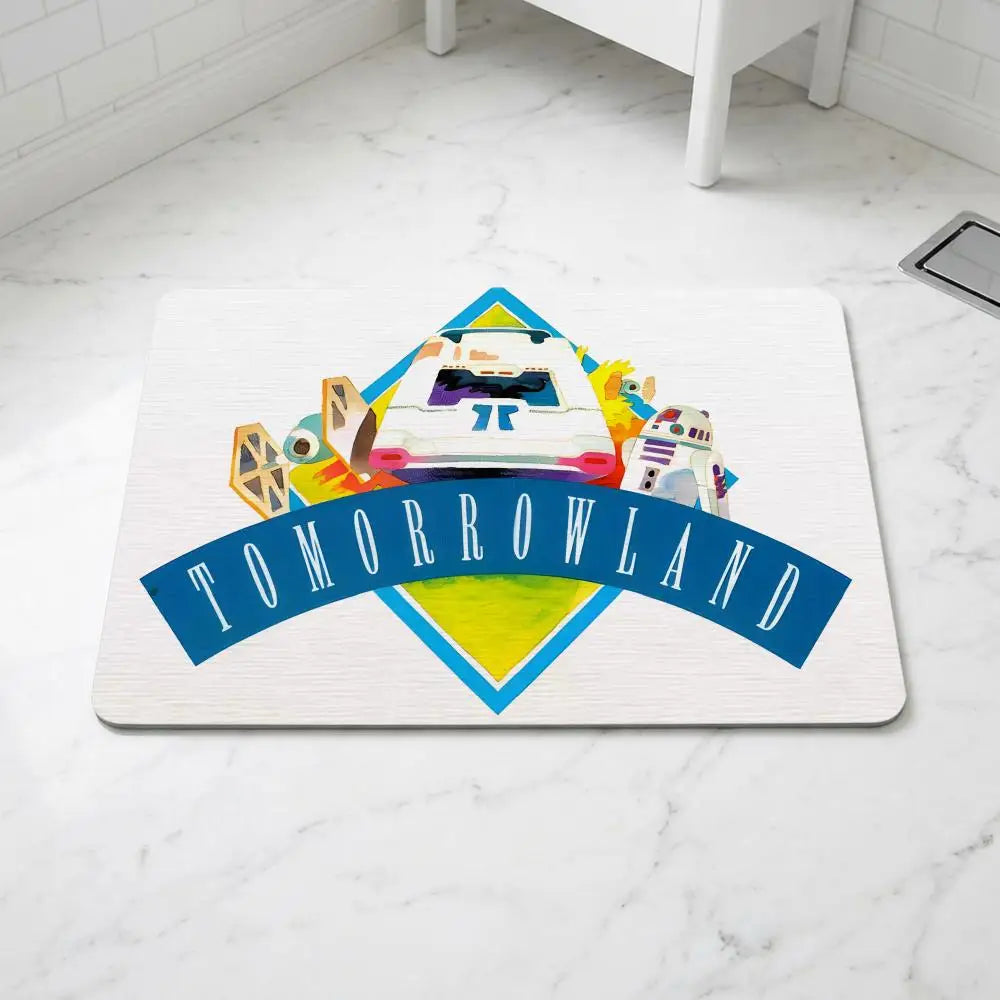 Diatomite Bath Mat – Quick Dry, Anti-Slip Music Festival Design Diatomite Bath Mat Axl