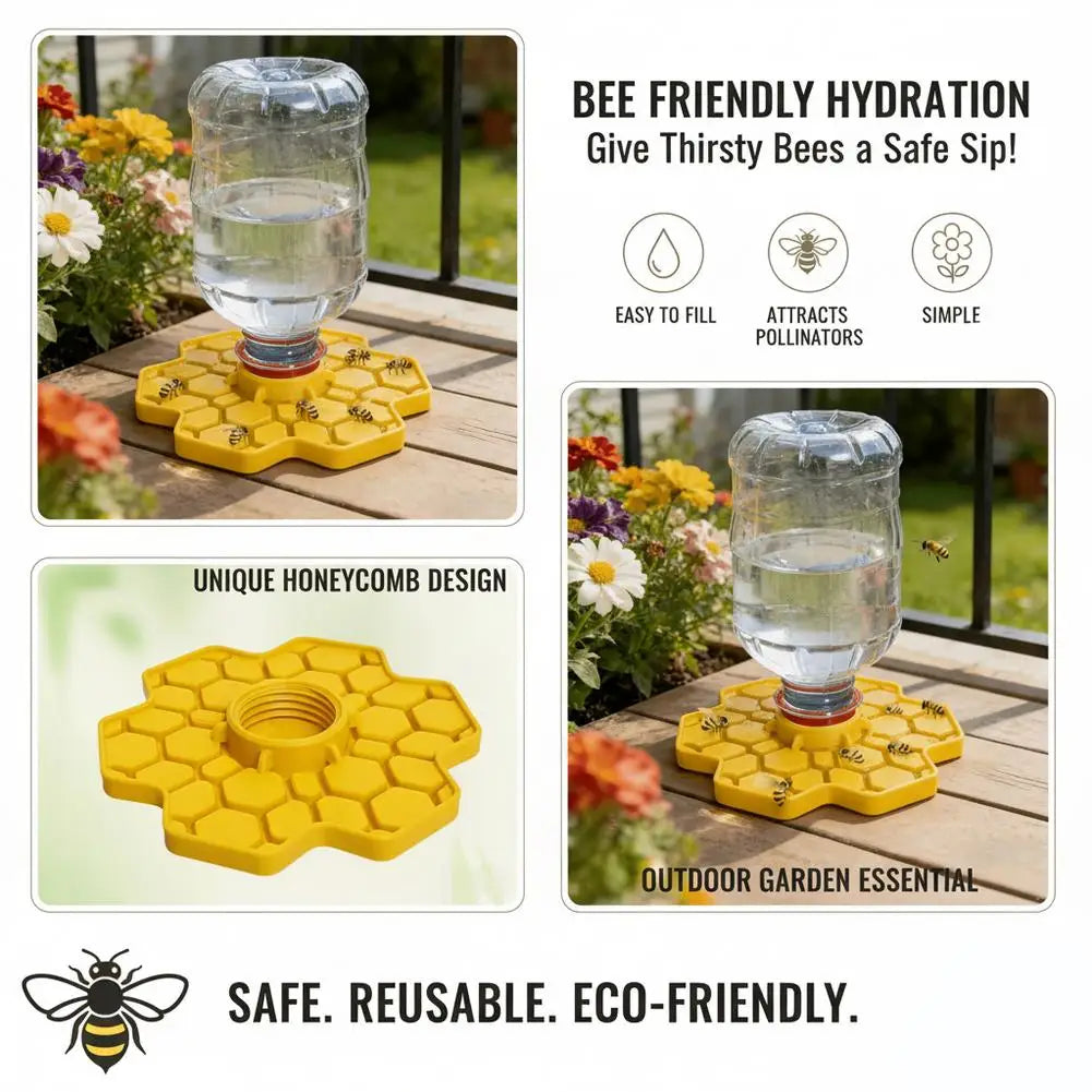 Bee Water Feeder Honeycomb Tray – Safe Honeybee Drinking Station Bee Water Feeder Axl