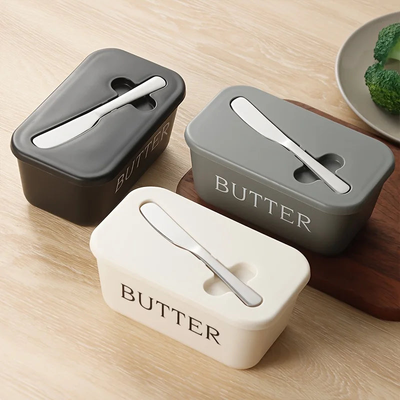 Sealed Butter Dish with Knife – Butter & Cheese Storage Box Butter Dish Axl
