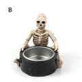 Halloween Skull Candle Holder – Resin Tea Light Cup Decor Skull Candle Holder Axl B