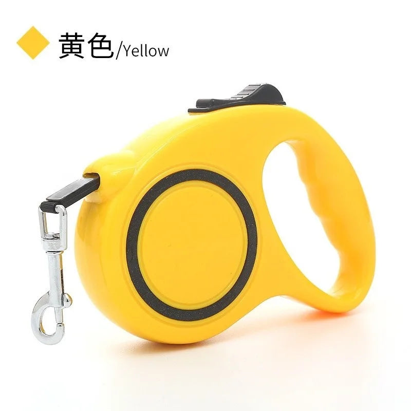 Retractable Dog Leash 3M/5M – One-Hand Lock Small & Medium Dogs Retractable Dog Leash Axl 3Meters YELLOW