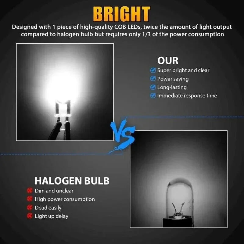 T10 W5W COB LED Bulb 6000K – License Plate & Dome Light 12V Automotive LED Bulb Axl