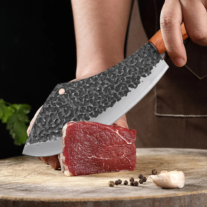InLeung Hand Forged Boning Knife – Wood Handle Chef Knife Chef Boning Knife Axl