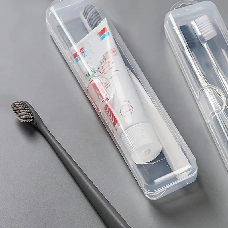 Transparent Travel Toothbrush & Toothpaste Storage Case Toothbrush Travel Case Axl