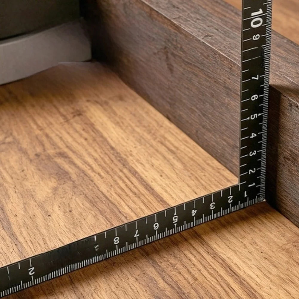 Stainless Steel L-Square Ruler 15/30cm – 90° Right Angle Carpenter Square Ruler Axl