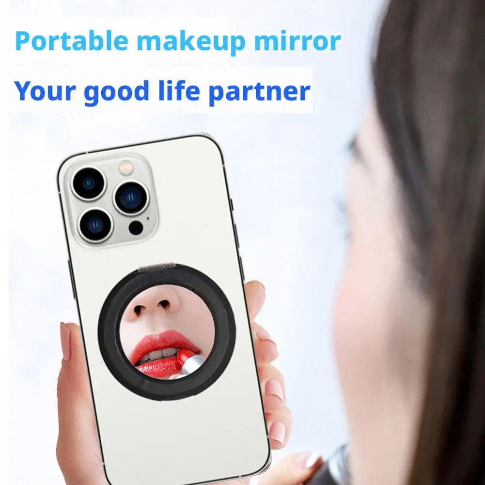 Magnetic Phone Holder with Suction Cup & Cosmetic Mirror Magnetic Phone Mount Axl
