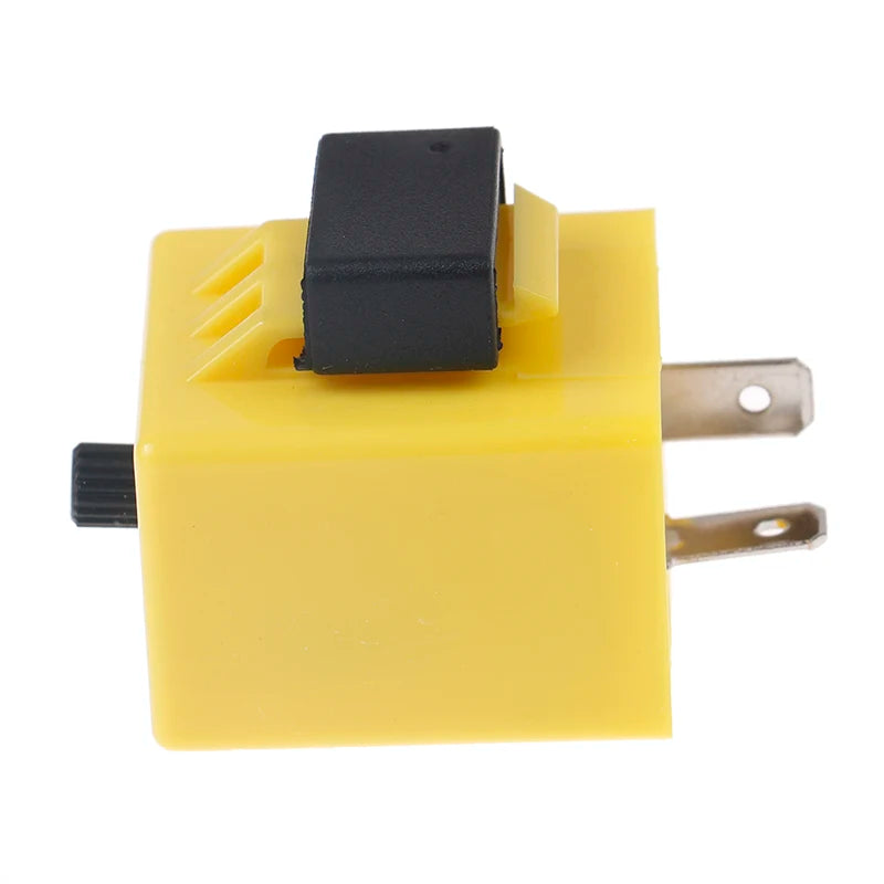 12V 2-Pin LED Flasher Relay – Adjustable Turn Signal Blinker LED Flasher Relay Axl