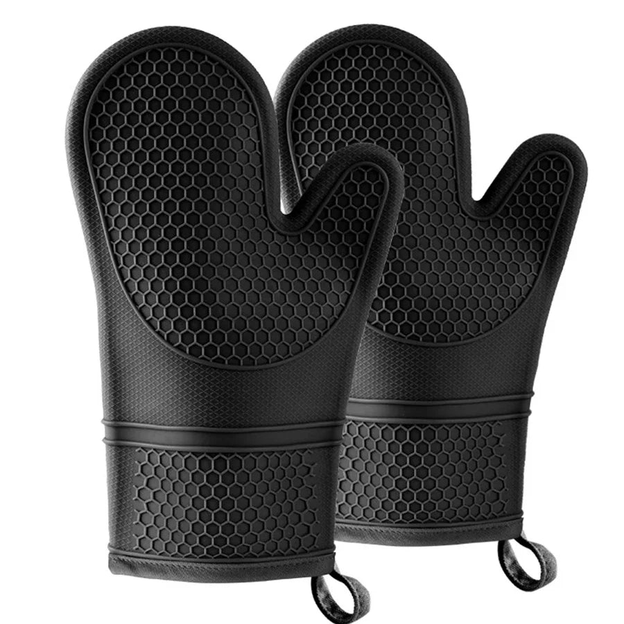 Silicone Oven Mitts 2-Pack | Heat Resistant 500°F, BPA-Free Silicone Oven Mitts Axl
