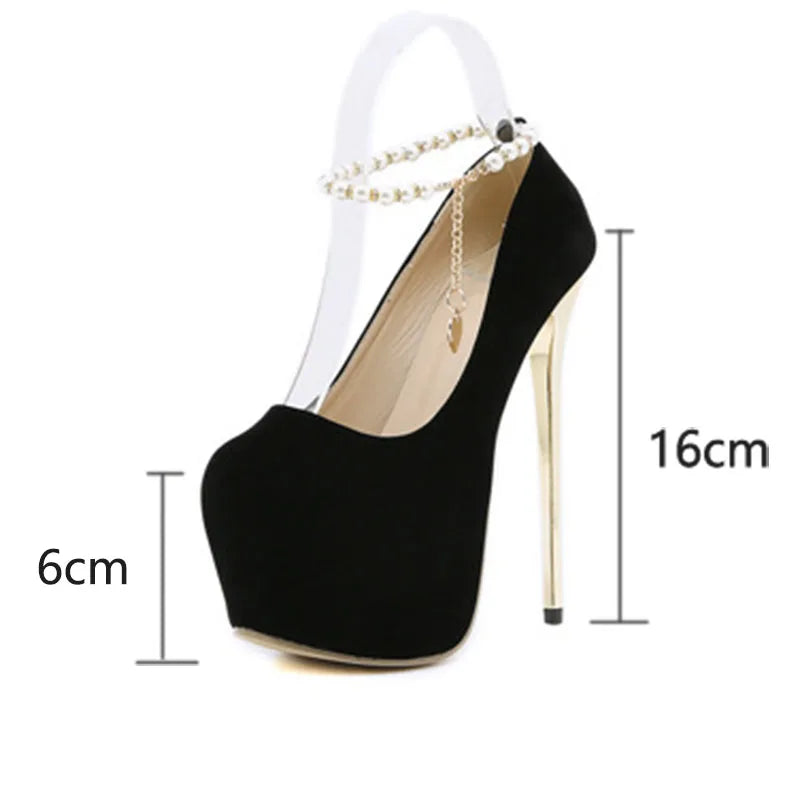 Women's 16cm Stiletto Platform Pumps | Buckle High Heels Stiletto Platform Pumps Axl