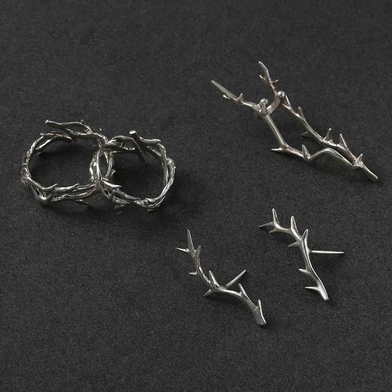 Gothic Thorn Vine Ring – Adjustable Punk Unisex Jewelry Gothic Punk Ring Axl