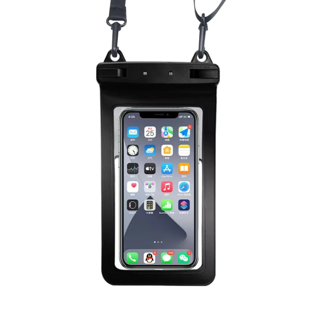 IPX8 Waterproof Phone Pouch – Dry Bag for iPhone 16 & Beach Waterproof Phone Pouch Axl black 2pcs