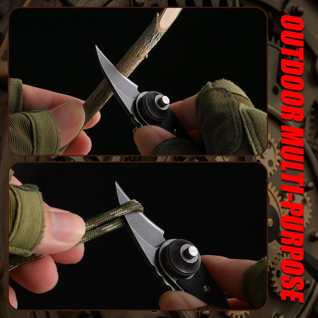 EDC Folding Pocket Knife – G10 Handle & Carbon Steel Blade Folding Pocket Knife Axl