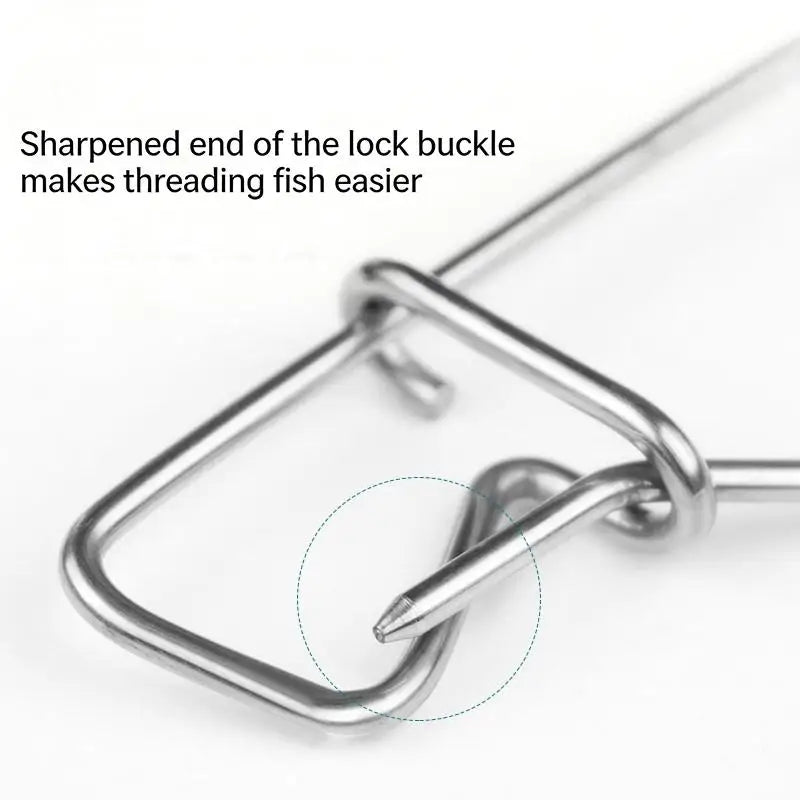 Stainless Steel Live Fish Stringer Lock Buckle | Fishing Tackle Fish Stringer Buckle Axl
