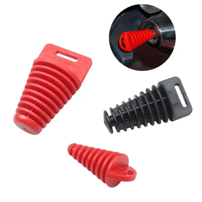 Universal Motorcycle Exhaust Wash Plug – Silicone Pipe Protector Exhaust Pipe Plug Axl
