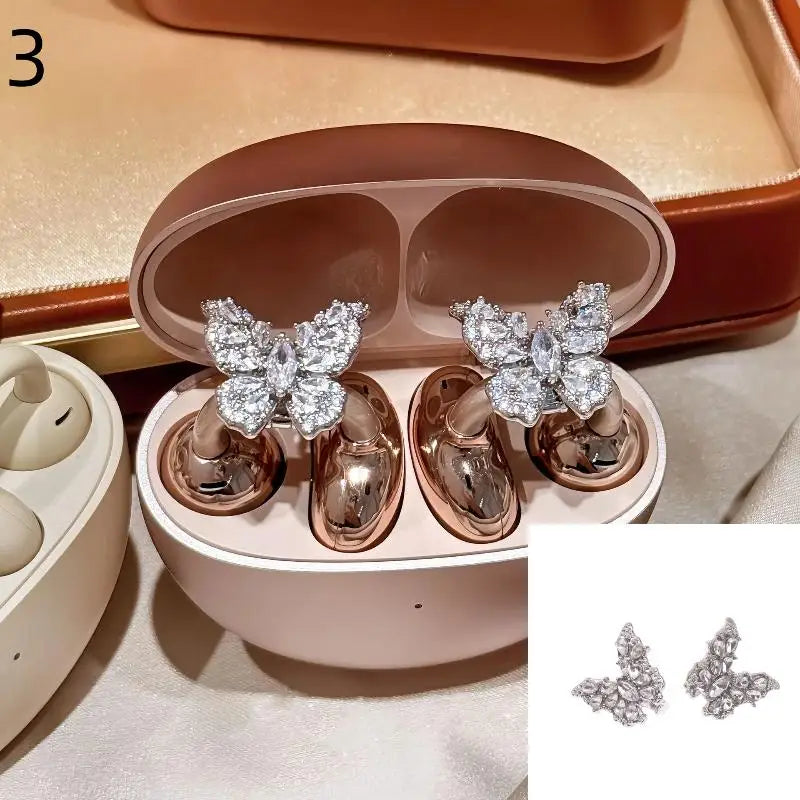Rhinestone Earbud Decoration Clips – DIY Headphone Charms Headphone Charm Clips Axl N3