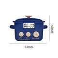 Cartoon Pot Kitchen Timer – Countdown & Count-Up Study Timer Kitchen Timer Axl WHITE
