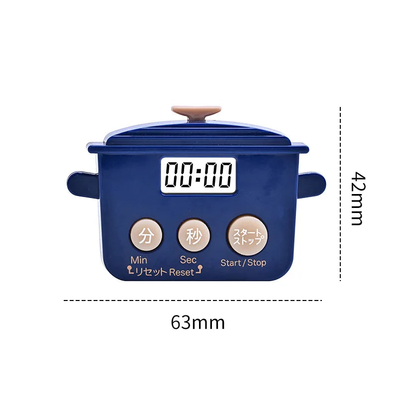Cartoon Pot Kitchen Timer – Countdown & Count-Up Study Timer Kitchen Timer Axl WHITE