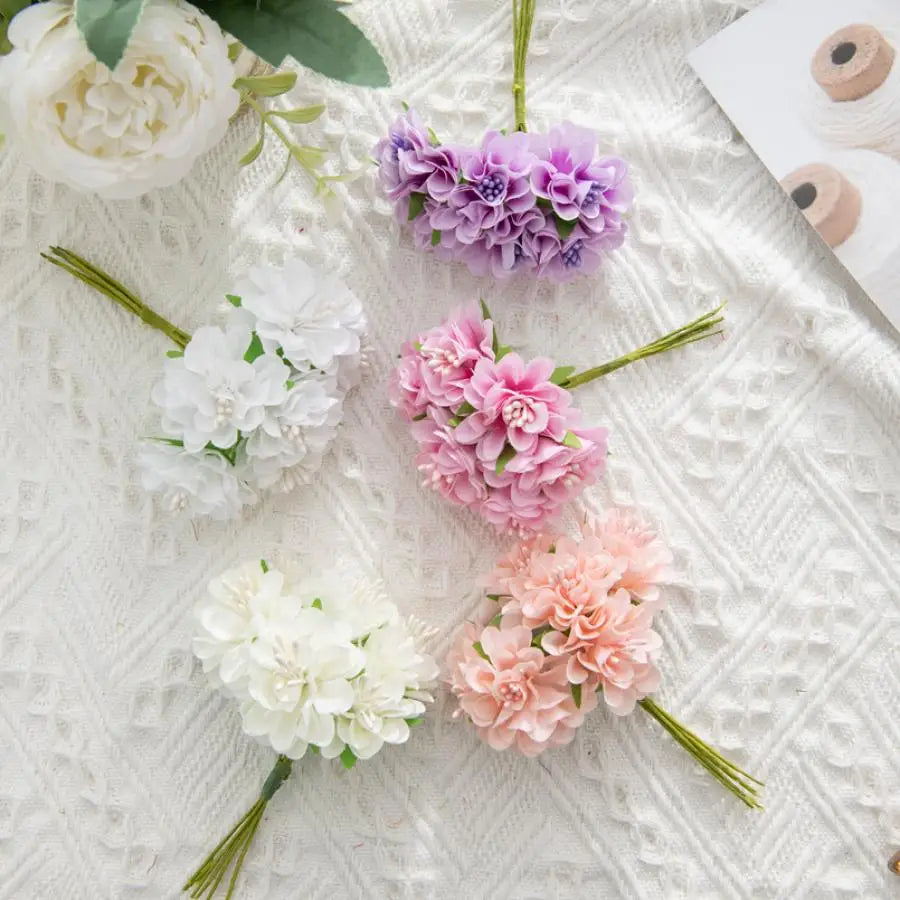 Artificial Silk Carnation Bouquet – Colorful Wedding & Home Decor Artificial Flower Bouquet Axl