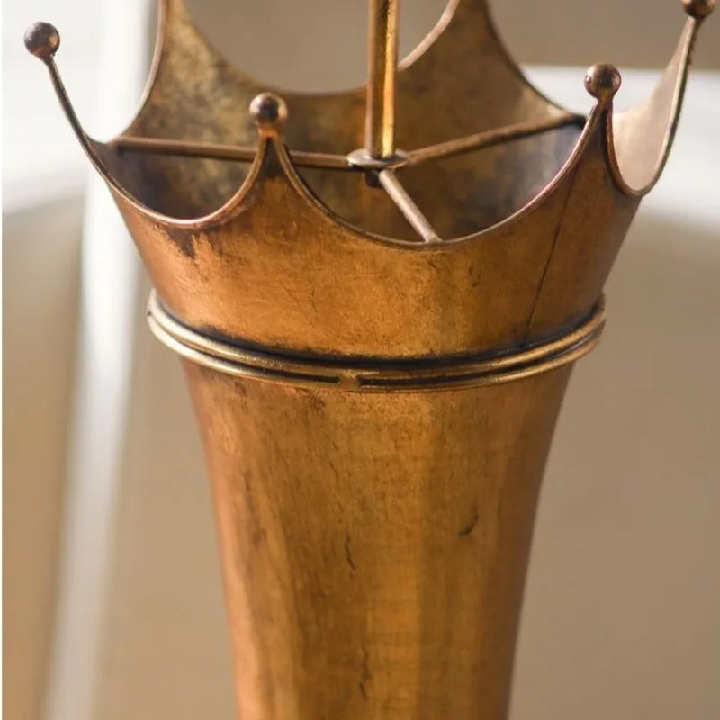 Retro Iron Umbrella Stand – Gold Vintage Entryway Holder Umbrella Stand Axl