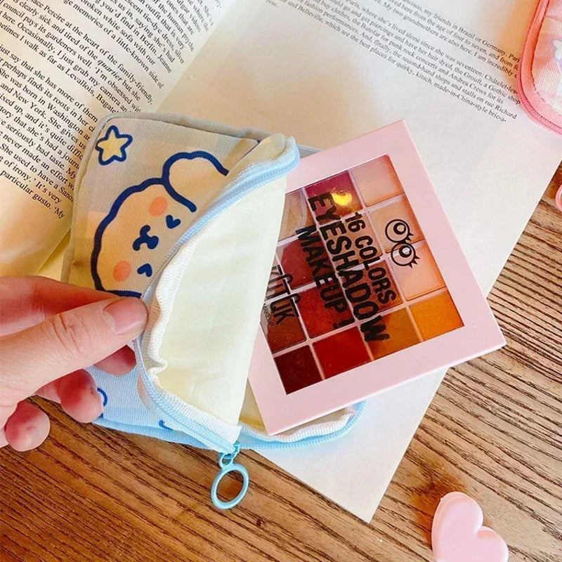 Cute Bear Canvas Organizer Pouch – Mini Multi-Purpose Bag Mini Organizer Pouch Axl