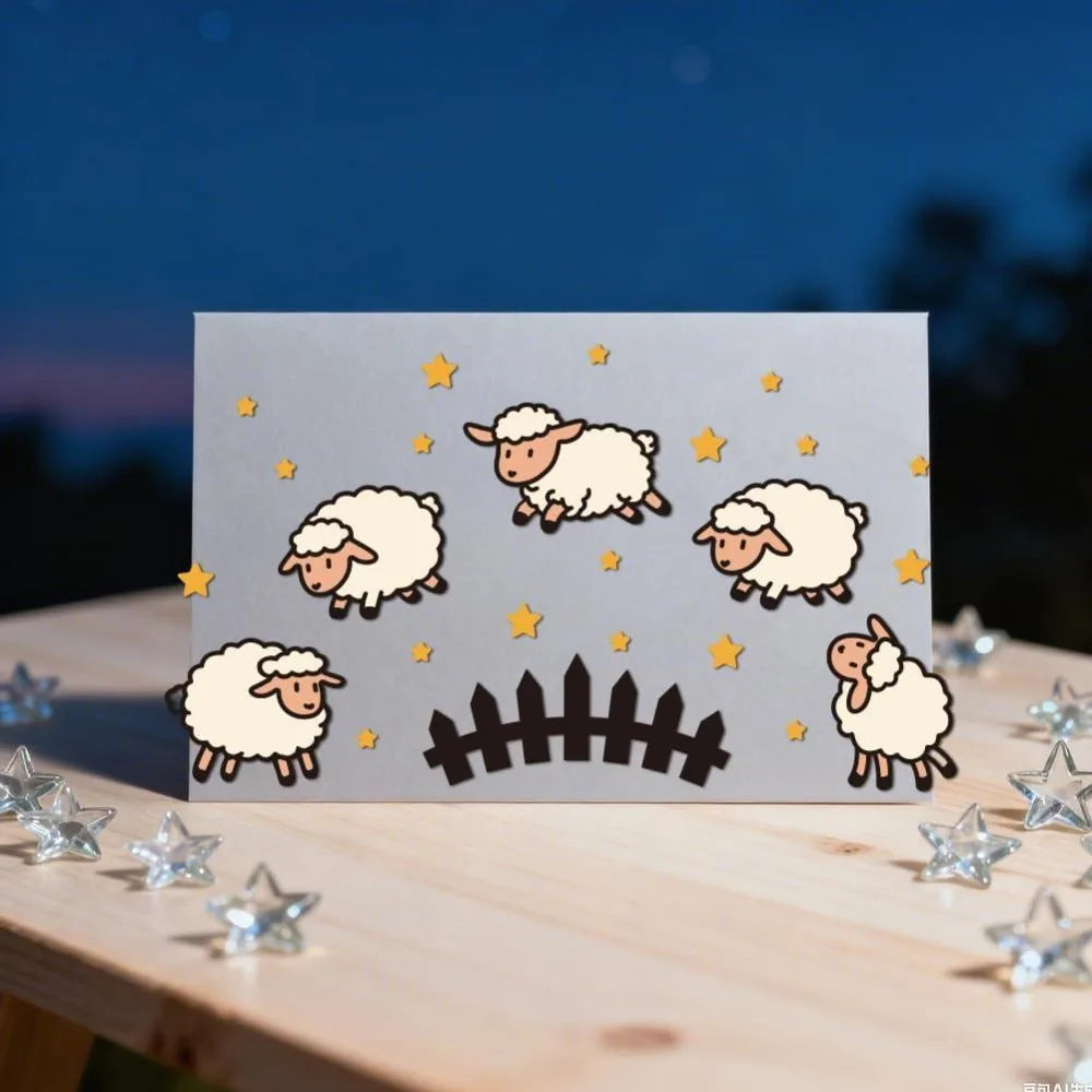 Sheep Farm Metal Cutting Dies – DIY Paper Craft Stencil Set Metal Cutting Dies Axl