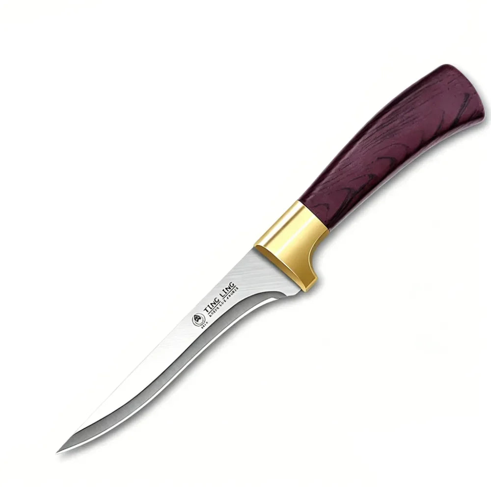 PLYS Boning Knife – Sharp Stainless Steel Butcher Kitchen Knife Boning Knife Axl Style A