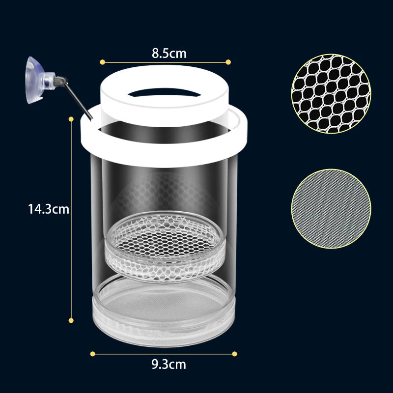 Floating Fish Breeding Box – Nursery for Guppy & Betta Fry Fish Breeding Box Axl whiteL