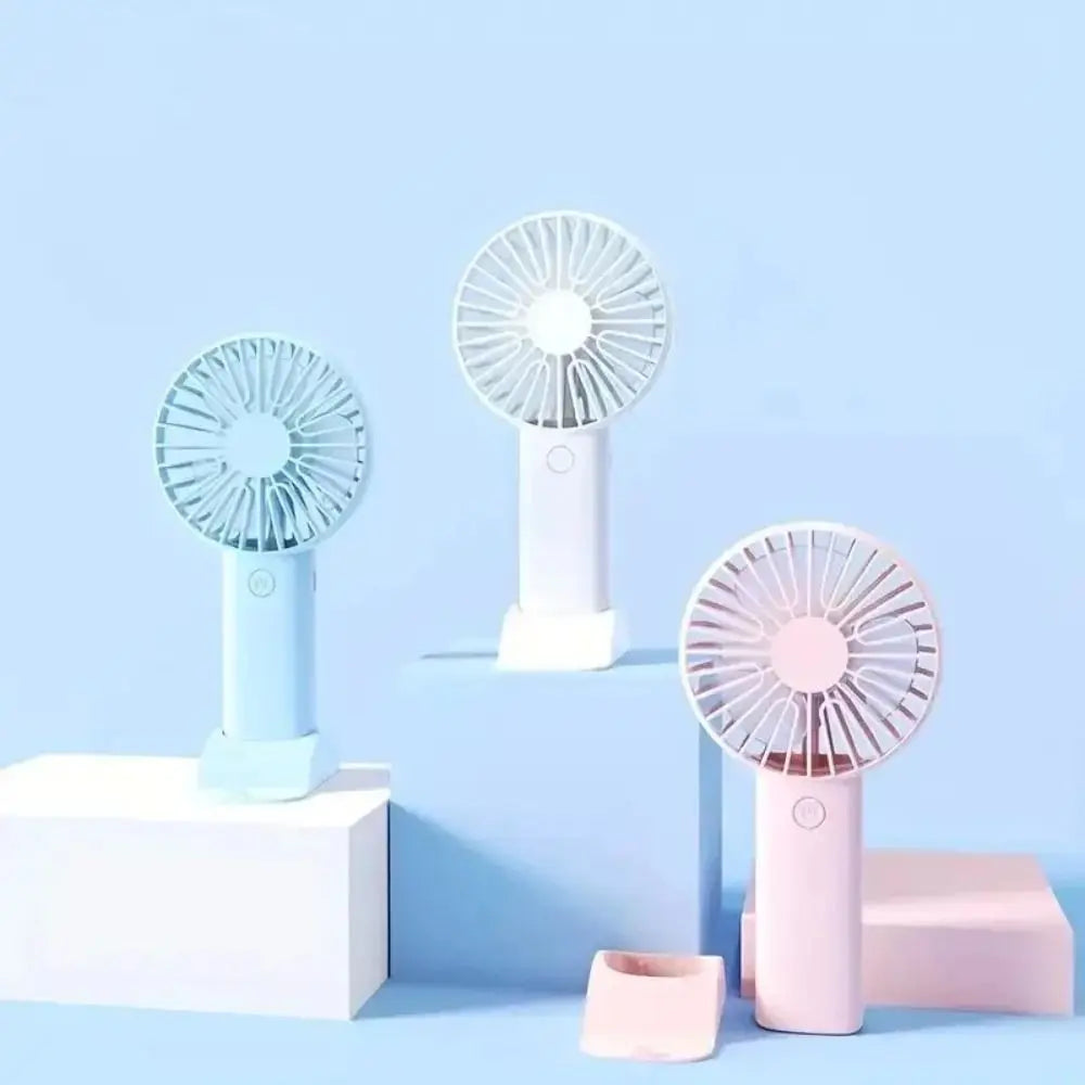 Portable USB Rechargeable Handheld Fan – Quiet & Compact Handheld Portable Fan Axl
