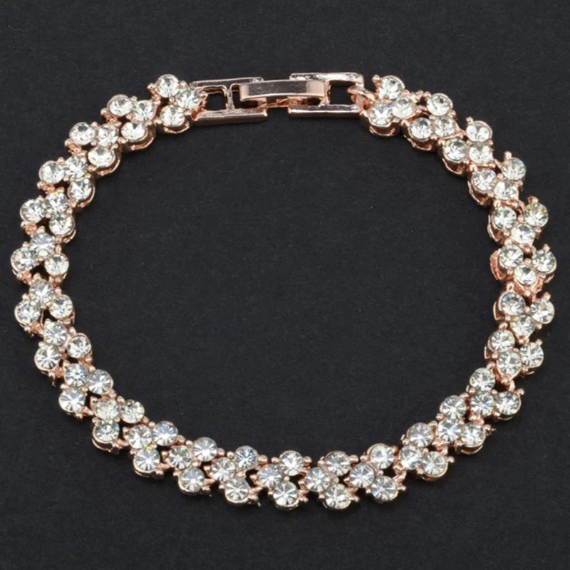 Crystal Magnetic Charm Bracelet – Gold Chain Jewelry for Women Charm Bracelet Axl
