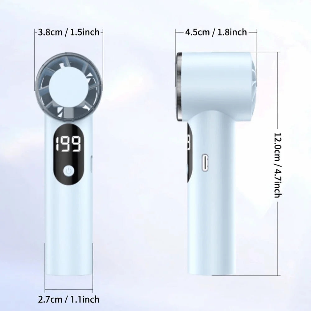 USB Rechargeable Handheld Fan – Portable Compact Desktop Fan Handheld Portable Fan Axl