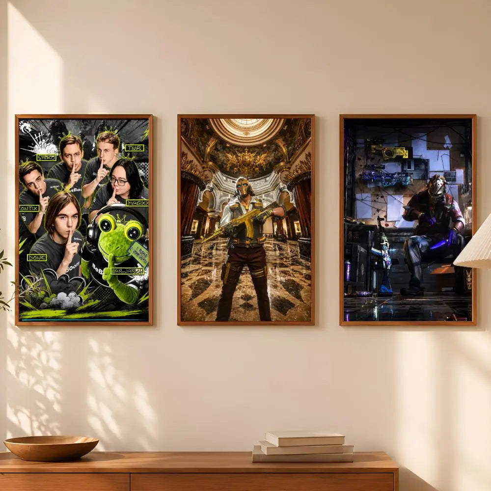 CS:GO Gaming Wall Poster – Self-Stick HD Waterproof Art Gaming Wall Poster Axl