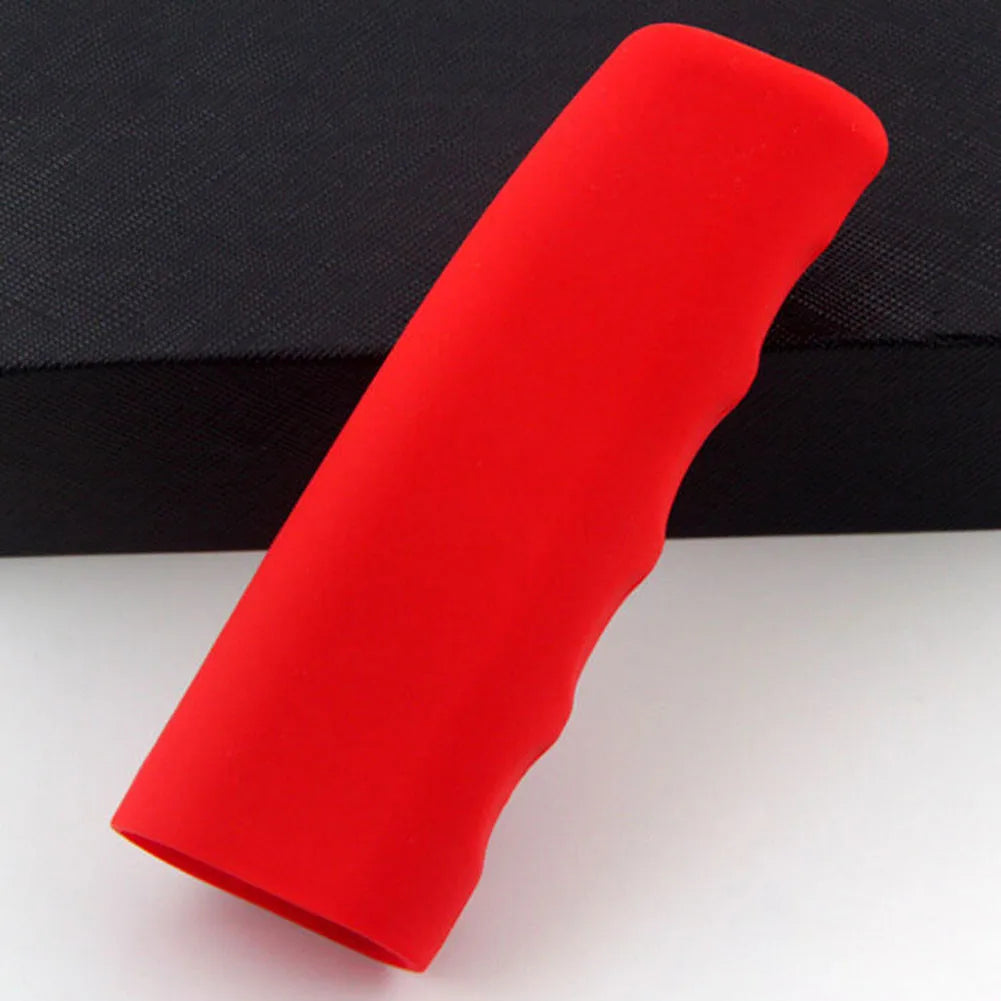 Universal Silicone Car Handbrake Cover – Anti-Slip Sleeve Car Interior Accessory Axl Red