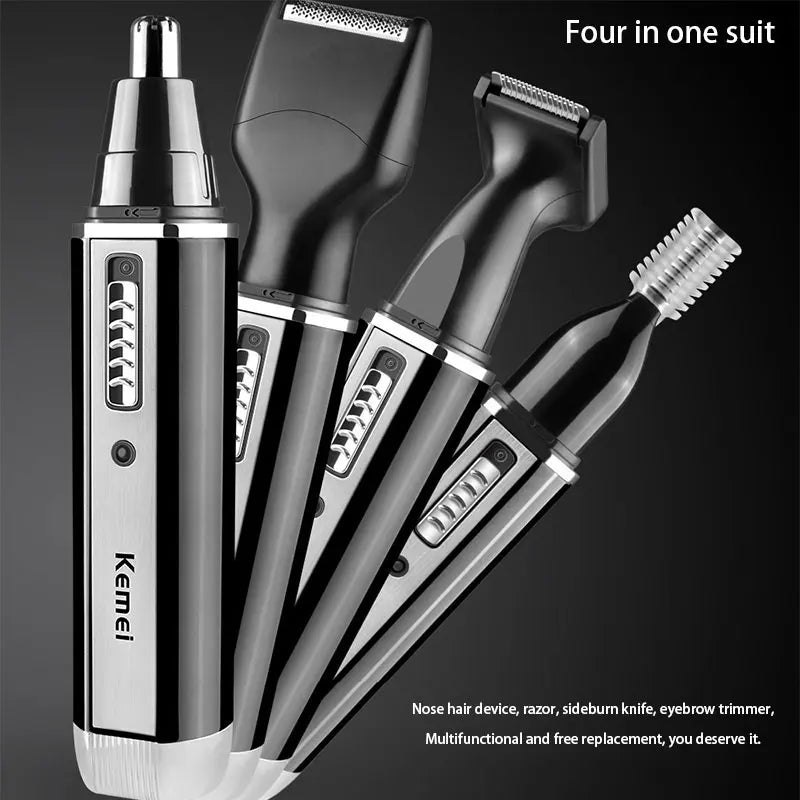 BALASHOV 4-in-1 Rechargeable Nose & Ear Hair Trimmer Electric Hair Trimmer Axl