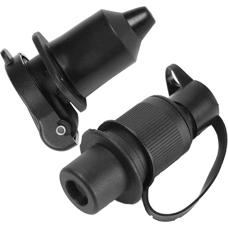 3-Pin Trailer Socket & Connector 12V | DIN Caravan Truck Plug Trailer Connector Axl