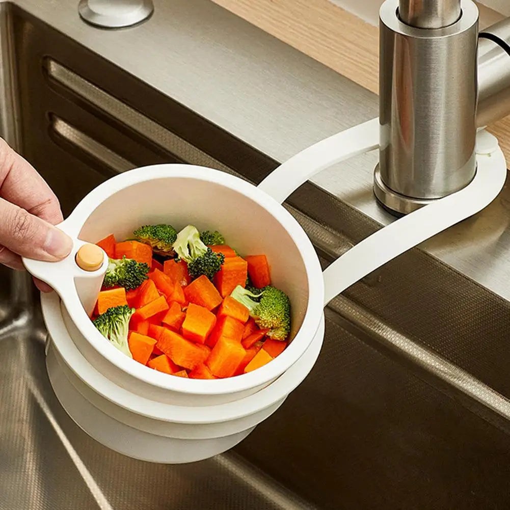 KITPIPI Hanging Sink Strainer Basket – Push-Down Drain Filter Sink Strainer Basket Axl