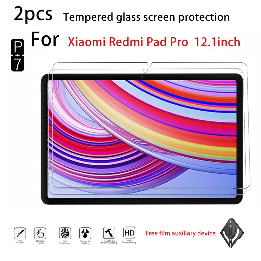 2-Pack HD Tempered Glass Screen Protector for Redmi Pad Pro & SE Tablet Screen Protector Axl Redmipad pro12.1inch