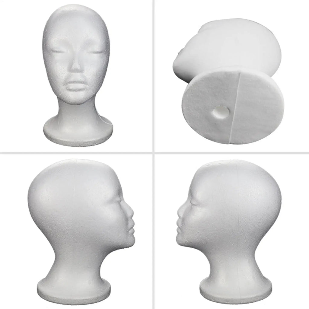 Foam Mannequin Head for Wigs, Hats & Glasses Display Foam Mannequin Head Axl