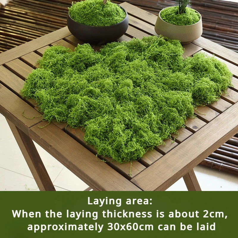 Artificial Moss Turf – Fake Plant for Bonsai & Micro Landscape Artificial Moss Decor Axl green-A