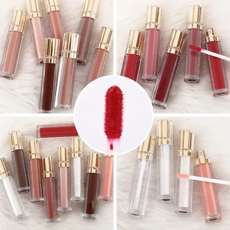 Vegan Waterproof Lip Gloss | Private Label Liquid Lipstick Lip Gloss Axl