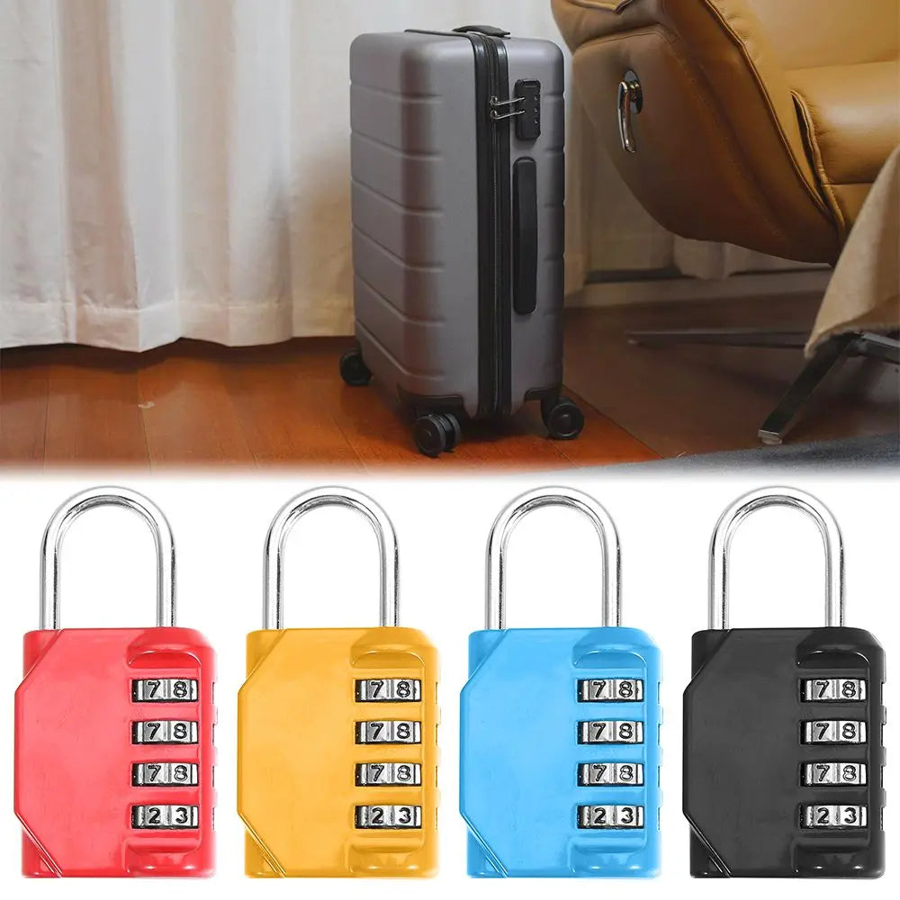 4-Digit Combination Padlock – Luggage, Locker & Storage Combination Padlock Axl