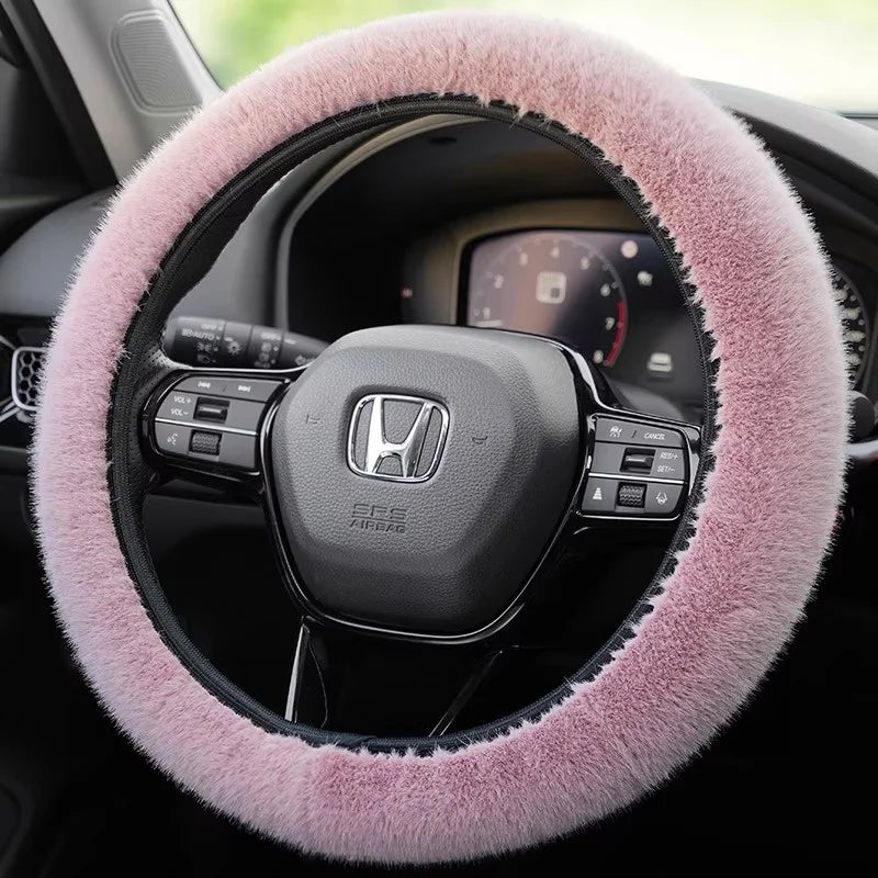 Winter Plush Retractable Steering Wheel Cover – Universal Fit Steering Wheel Cover Axl