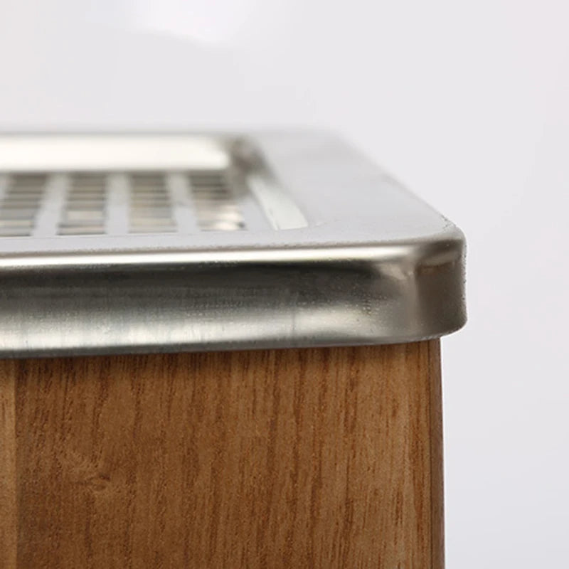 Nordic Solid Wood Tall Trash Bin – Modern Kitchen Waste Bin Tall Wooden Trash Bin Axl