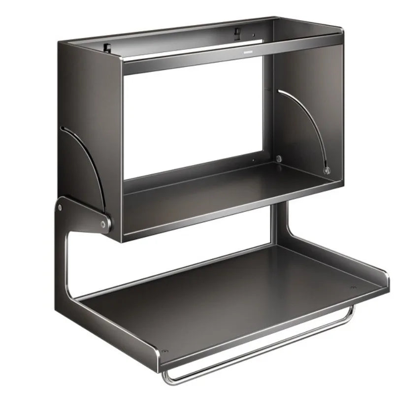 Suspended Kitchen Spice Rack – Adjustable Stainless Steel Shelf Kitchen Storage Rack Axl