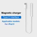 USB-C Magnetic Charging Cable for Apple Pencil 2nd Generation Stylus Charging Cable Axl WHITE