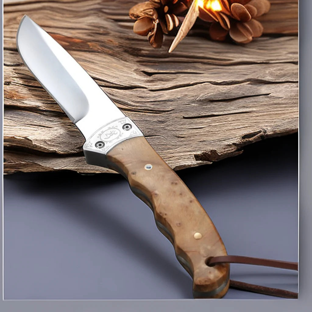 Utility Kitchen Knife – Pakka Wood Handle & Mirror Polish Utility Kitchen Knife Axl