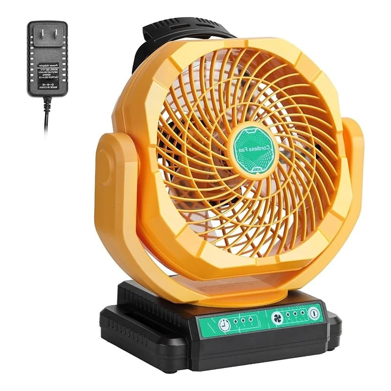 Battery Powered Fan for DEWALT 20V | Cordless Portable Fan Cordless Battery Fan Axl As Shown 100V-240V US Plug